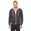 Bella + Canvas Unisex Digital Black Full-Zip Hoodie