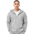 Bella + Canvas Unisex Athletic Heather Sponce Sleeve DTM Full Zip Hoodie