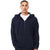 Bella + Canvas Unisex Navy Sponce Sleeve DTM Full Zip Hoodie