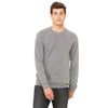 Bella + Canvas Unisex Grey Triblend Crew Neck Sweatshirt