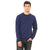 Bella + Canvas Unisex Navy Triblend Crew Neck Sweatshirt