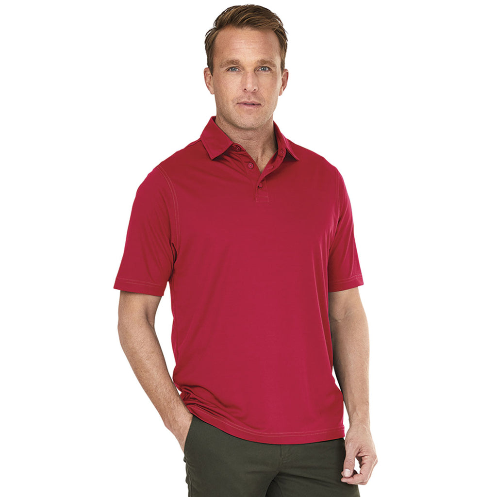 Charles River Men's Red Wellesley Polo