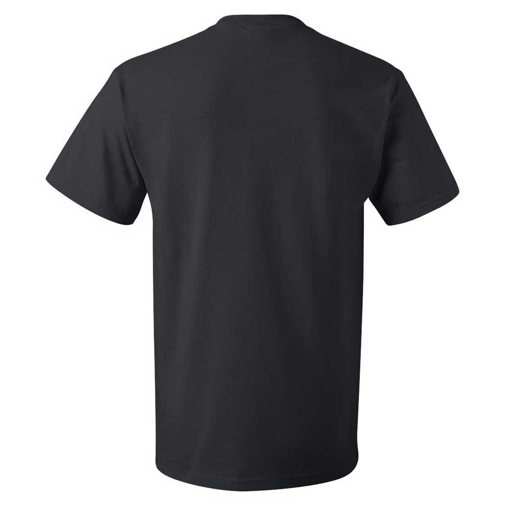 Fruit of the Loom Men's Black HD Cotton Short Sleeve T-Shirt