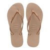 Havaianas Women's Rose Gold Slim Flip Flops