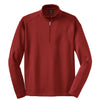 Nike Men's Red Long Sleeve Sport Quarter Zip