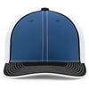 Pacific Headwear Royal/White/Black Universal Fitted Trucker Mesh Cap