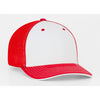 Pacific Headwear White/Red Universal Fitted Trucker Mesh Cap