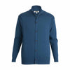 Edwards Men's French Navy Rib Collar Button-Front Cardigan With Pockets