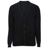 Edwards Men's Black V-Neck Cotton Blend Cardigan