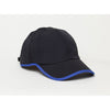 Pacific Headwear Black/Royal Lite Series Adjustable Active Cap