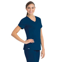 Barco Grey's Anatomy Women's Indigo Active V-Neck Top