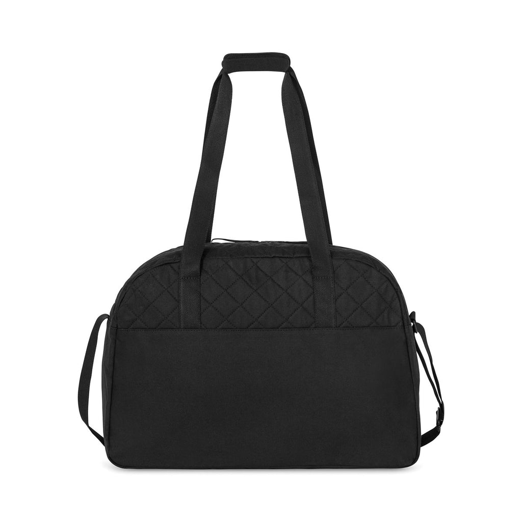 Gemline Black Madeline Quilted Weekender Bag