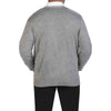 Edwards Men's Grey Heather Jersey Knit Acrylic Cardigan With Pockets