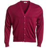 Edwards Unisex Burgundy Jersey Knit Acrylic Cardigan