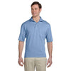 Jerzees Men's Light Blue 5.6 Oz Spotshield Pocket Jersey Polo