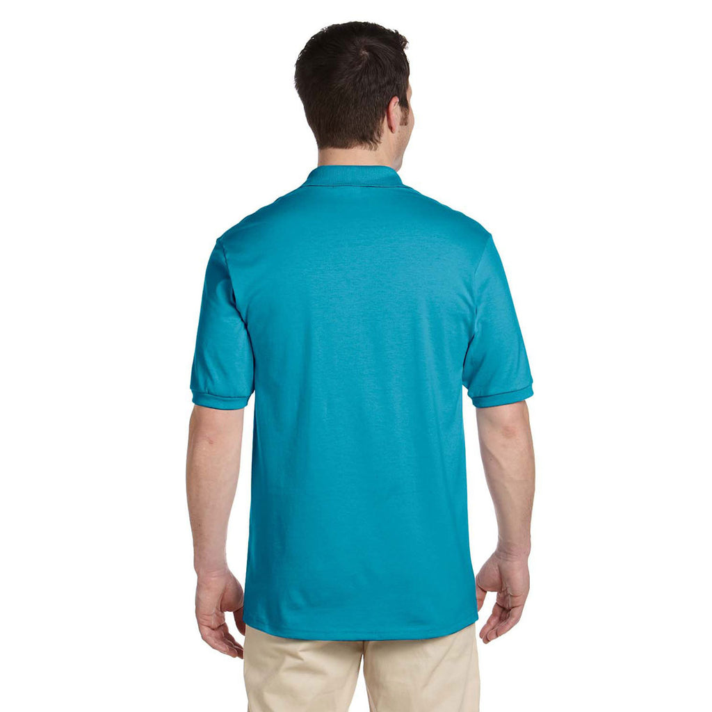 Jerzees Men's California Blue 5.6 Oz. Spotshield Jersey Polo