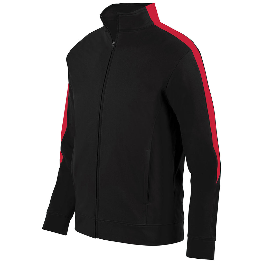 Augusta Sportswear Men's Black/Red Medalist Jacket 2.0