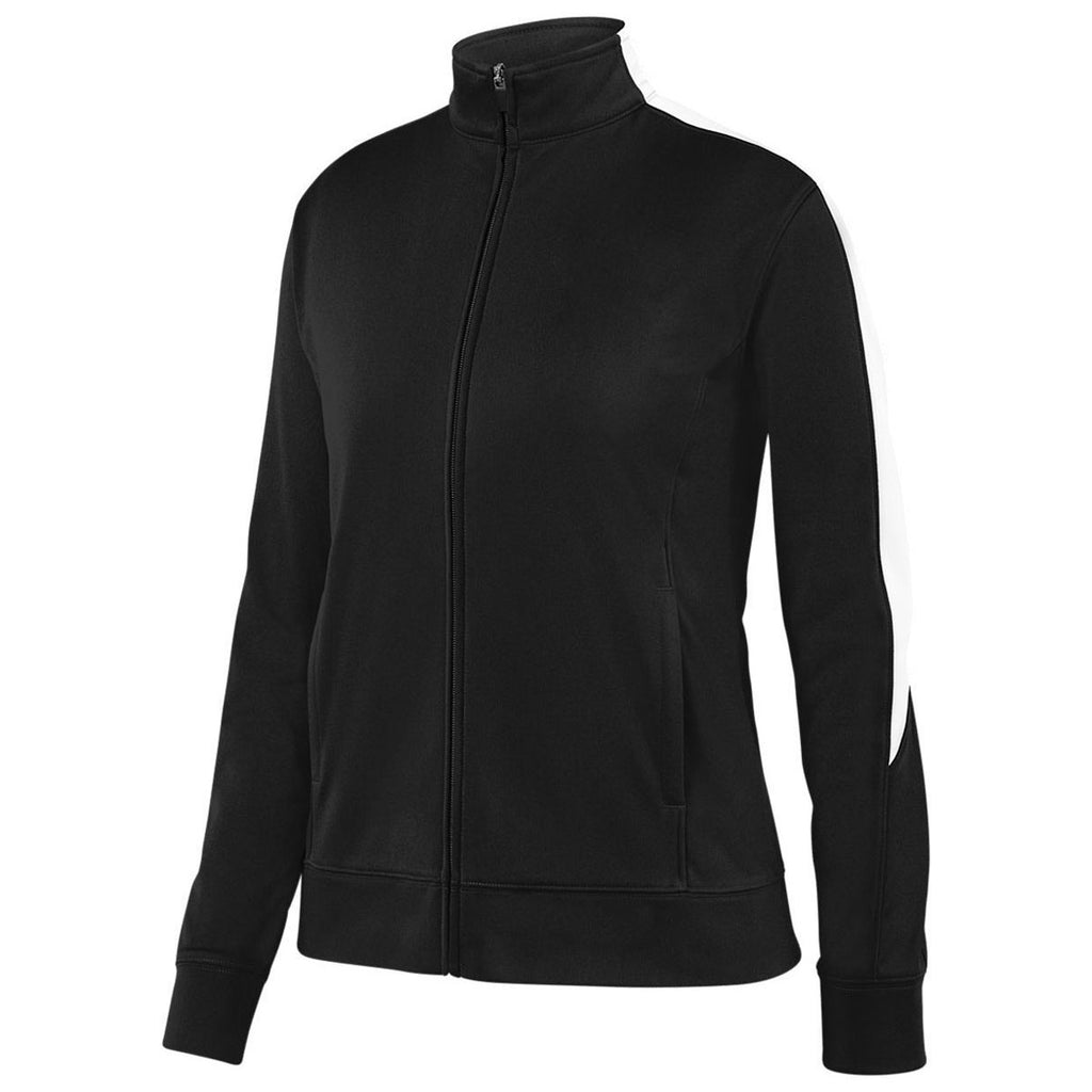 Augusta Women's Black/White Medalist Jacket 2.0