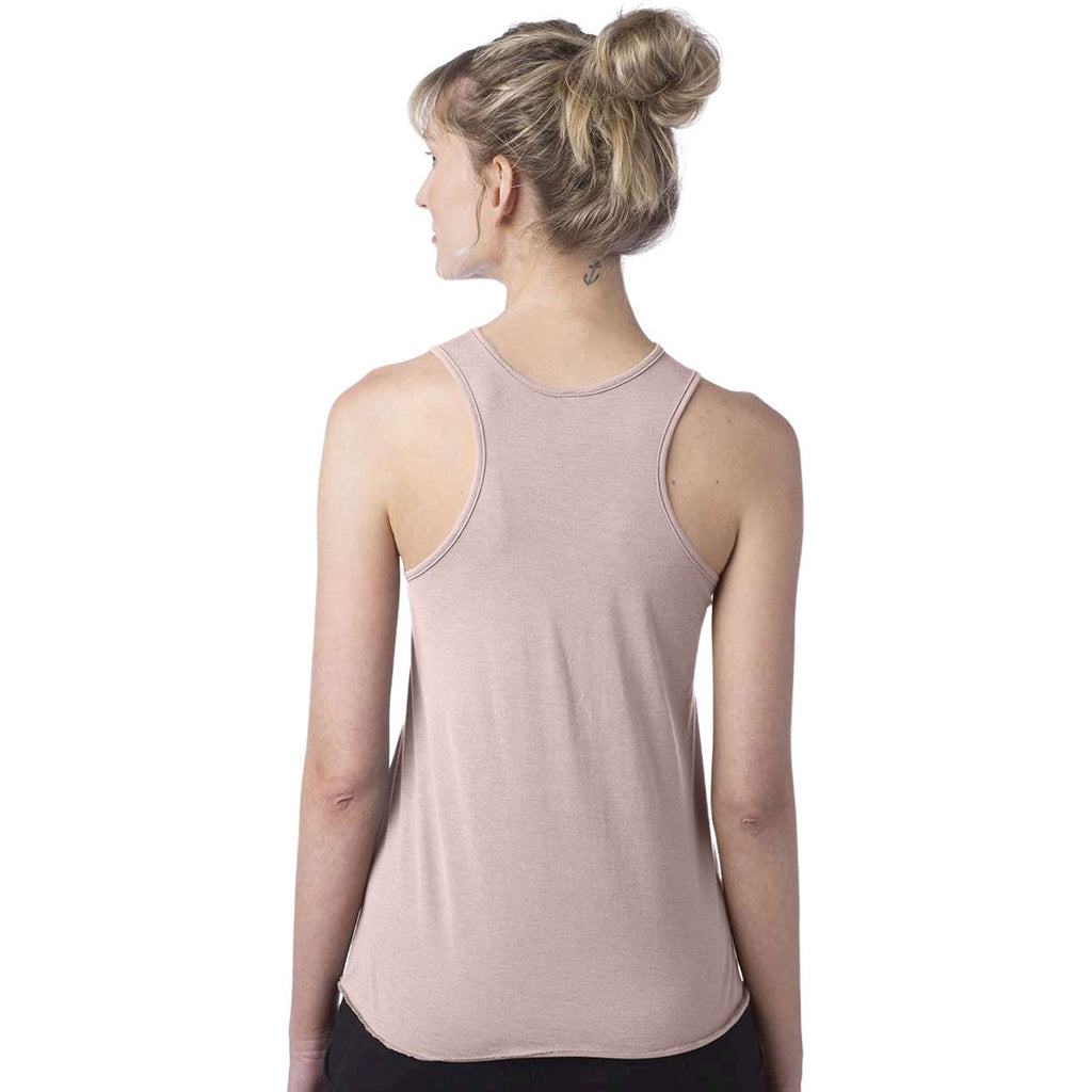 Alternative Apparel Women's Rose Quartz Earthleisure Modal Triblend Racer Tank