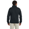 Jerzees Men's Black 9.5 Oz. Super Sweats Nublend Fleece Quarter-Zip Pullover