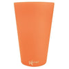 Silipint Tough Tangerine Straight Up Pint Glass