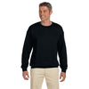 Jerzees Men's Black 9.5 Oz. Super Sweats Nublend Fleece Crew