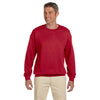 Jerzees Men's True Red 9.5 Oz. Super Sweats Nublend Fleece Crew