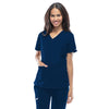 Cherokee Women's Navy Workwear Premium Core Stretch V-Neck Top