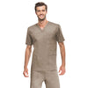 Cherokee Men's Khaki Workwear Premium Core Stretch V-Neck Top