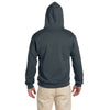 Jerzees Men's Black Heather 9.5 Oz. Super Sweats Nu-Blend Fleece Pullover Hood