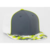 Pacific Headwear Graphite/Neon Yellow D-Series Universal Trucker Mesh Cap