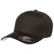 Flexfit Black 6-Panel Structured Mid-Profile Cotton Twill Cap