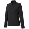 Jack Wolfskin Women's Black Taunus Lightweight Half Zip Fleece