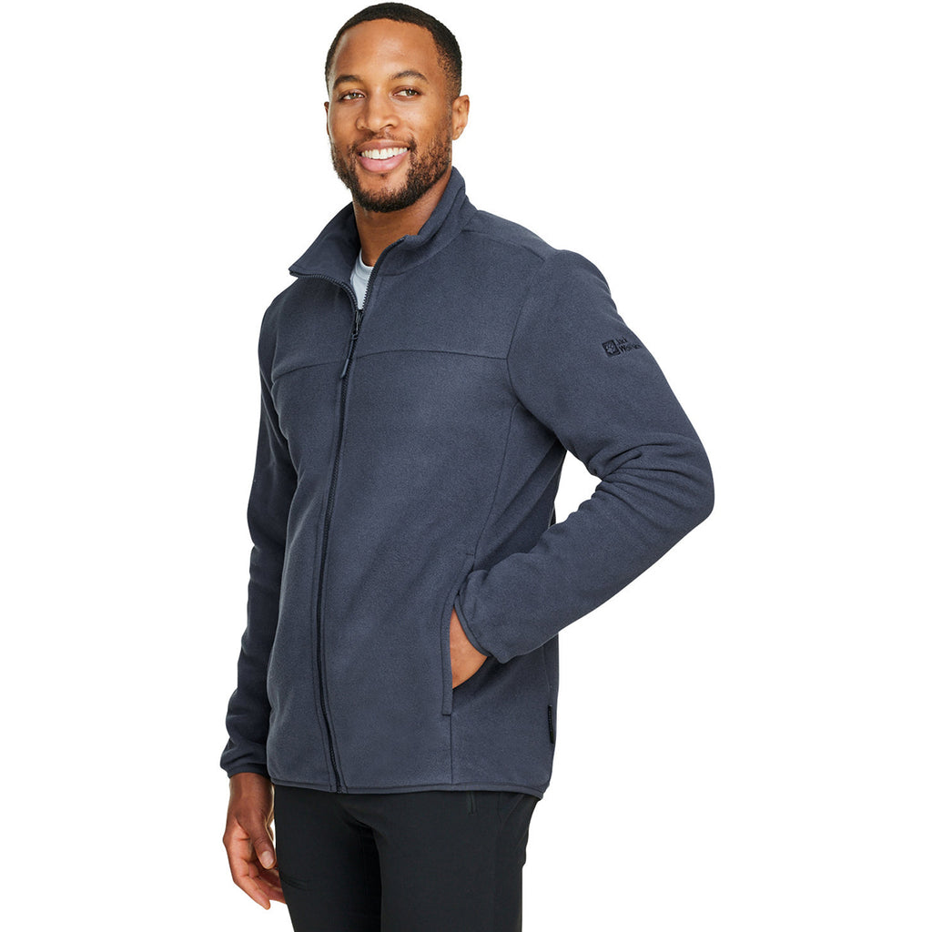 Jack Wolfskin Men's Night Blue Beilstein Full-Zip Fleece