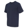 Bayside Men's Dark Navy USA-Made 100% Cotton Short Sleeve T-Shirt