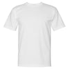 Bayside Men's White USA-Made 100% Cotton Short Sleeve T-Shirt