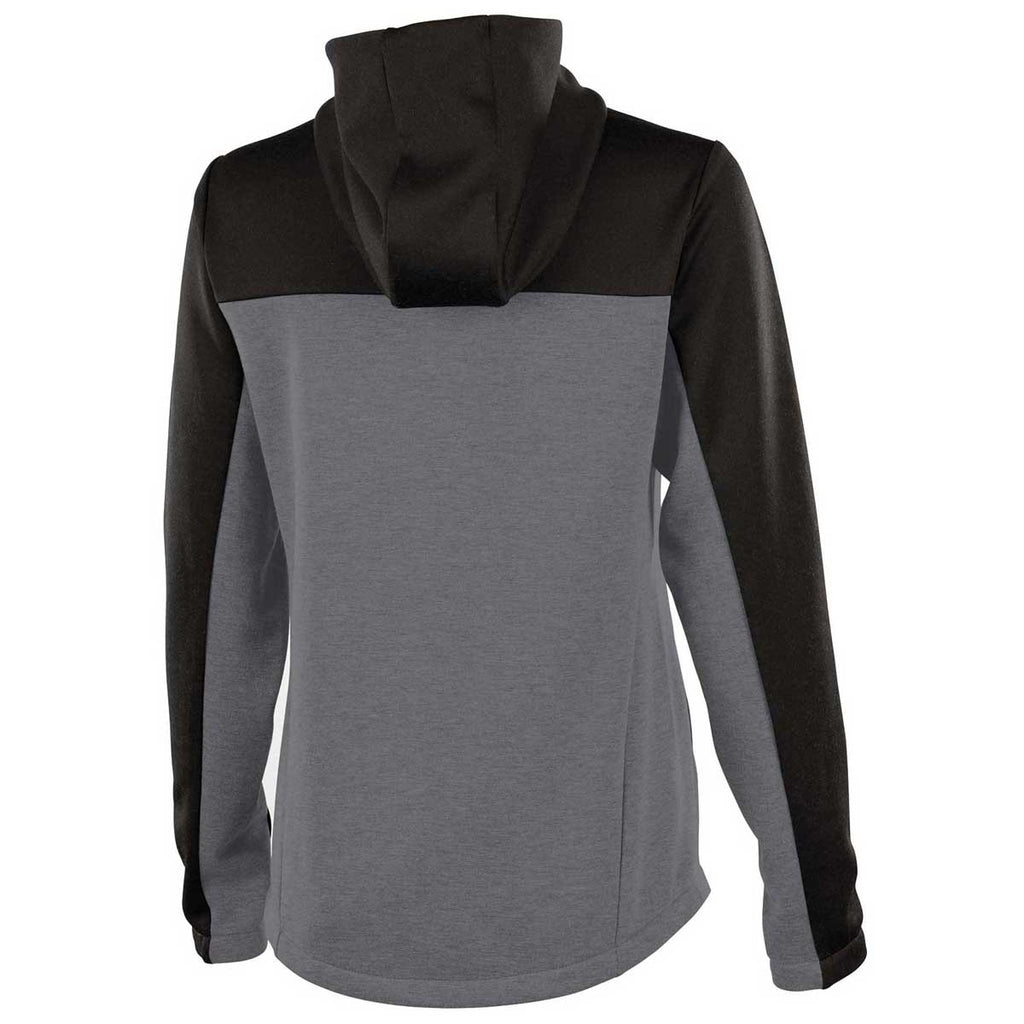 Charles River Women's Black/Grey Seaport Full Zip Hoodie