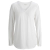 Edwards Women's White Soft Pleated Blouse