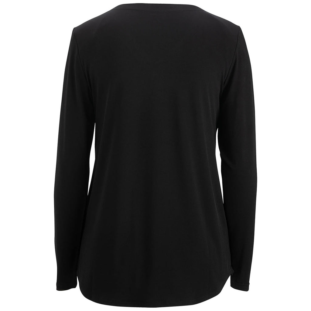 Edwards Women's Black Soft Pleated Blouse