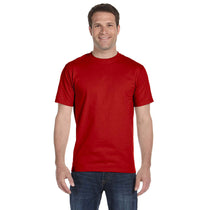 Hanes Men's Deep Red Tall 6.1 oz. Beefy-T