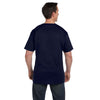 Hanes Men's Navy 6.1 oz. Beefy-T with Pocket