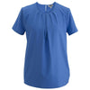 Edwards Women's French Blue Jewel Neck Blouse