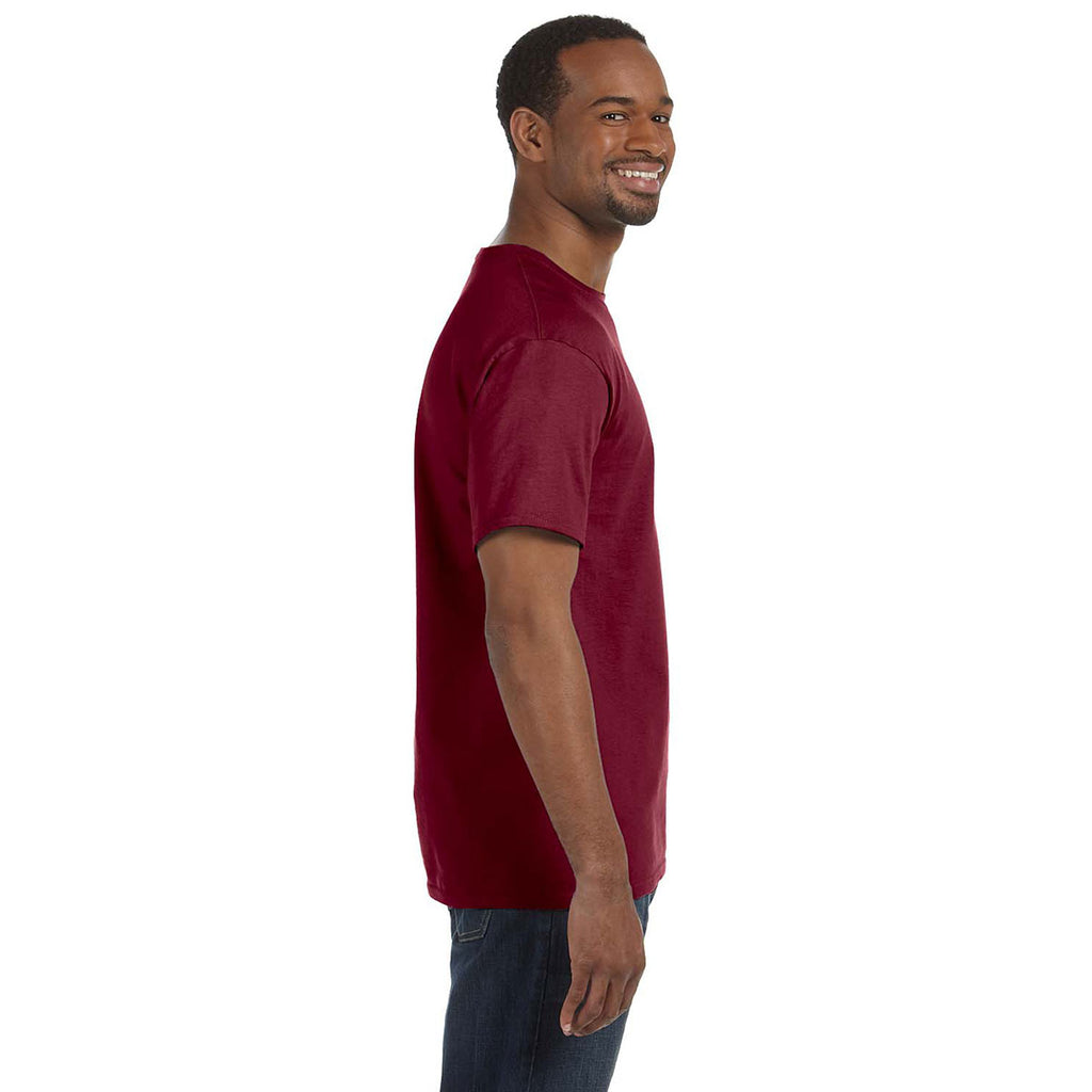 Hanes Men's Cardinal 6.1 oz. Tagless T-Shirt