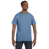 Hanes Men's Stonewashed Blue 6.1 oz. Tagless T-Shirt