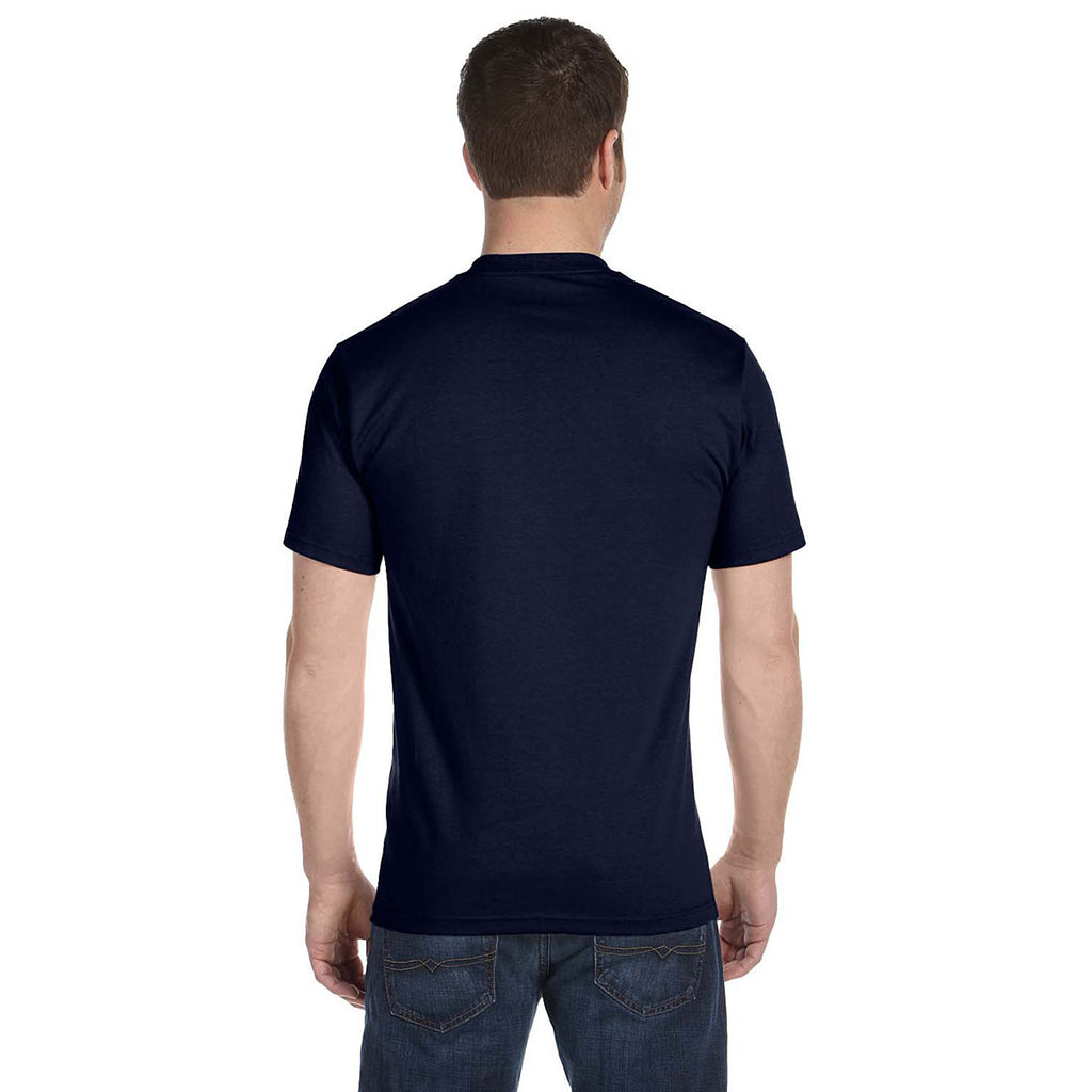 Hanes Men's Navy 5.2 oz. ComfortSoft Cotton T-Shirt