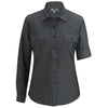 Edwards Women's Chambray Black Roll-Up Sleeve Shirt