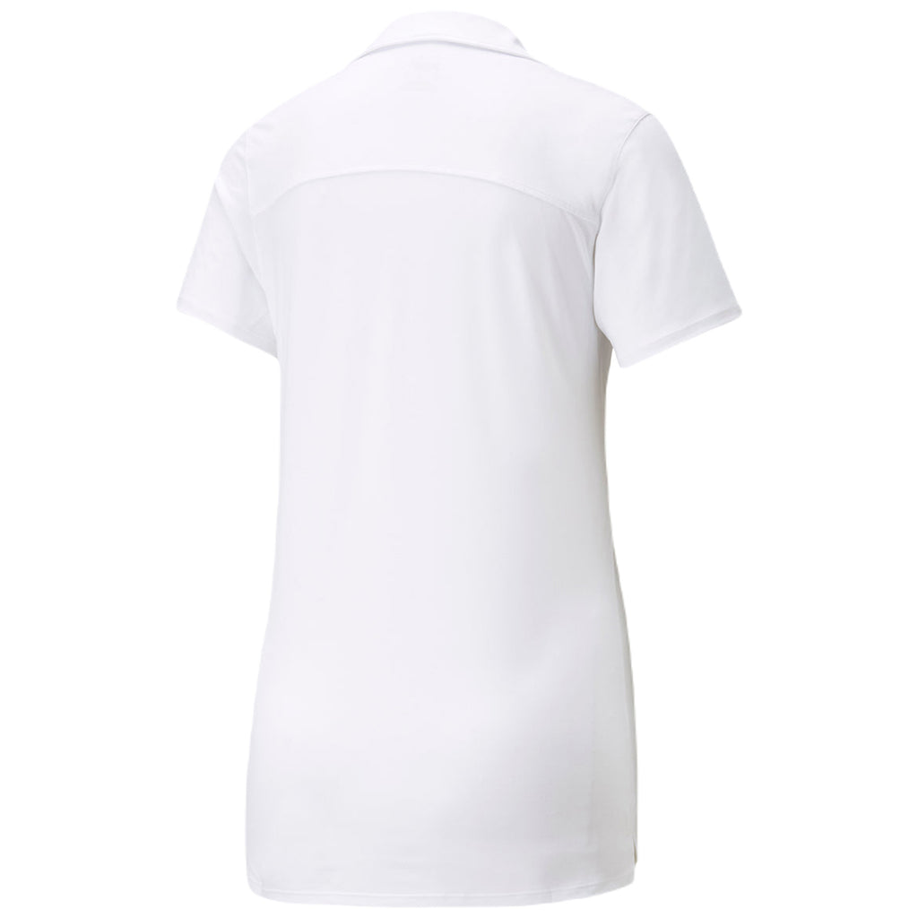 Puma Golf Women's Bright White Cloudspun Coast Polo