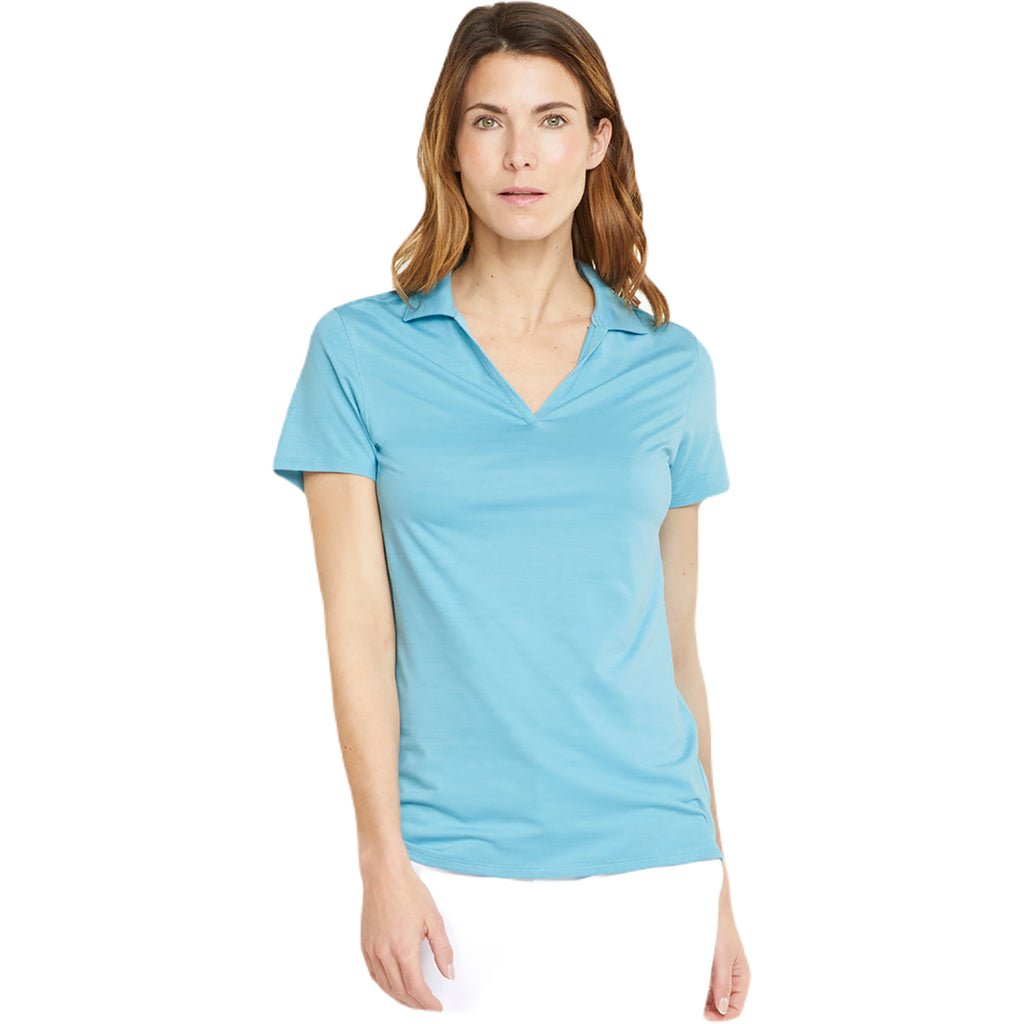 Puma Golf Women's Dusty Aqua Heather Cloudspun Coast Polo