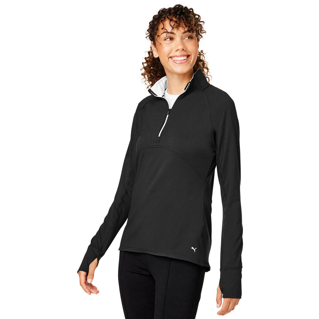 Puma Golf Women's Puma Black Gamer Golf 1/4 Zip