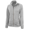 Charles River Women's Light Grey Heather Heathered Fleece Jacket